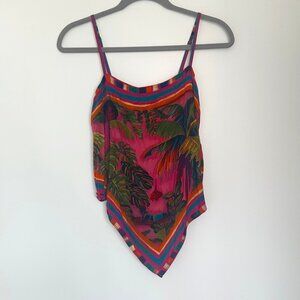 Farm Rio Tropical Handkerchief Cami Top
